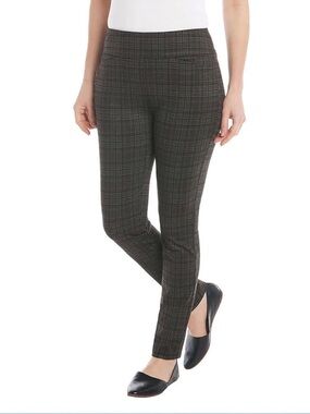 Dalia Plaid Skinny Ponte Pants in Black & Grey size 8 new never been used no tag